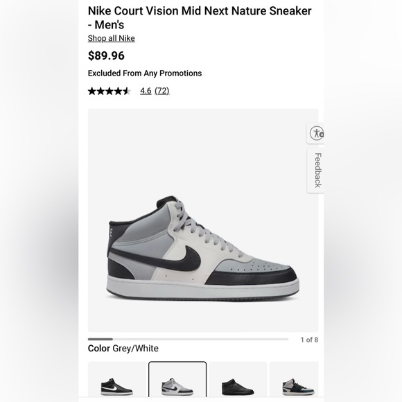 Nike Court Vision Next Nature Sneaks - Picture 12 of 12